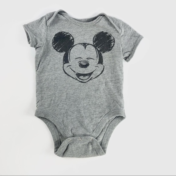 Grey “Mickey mouse” onesie - Picture 2 of 4